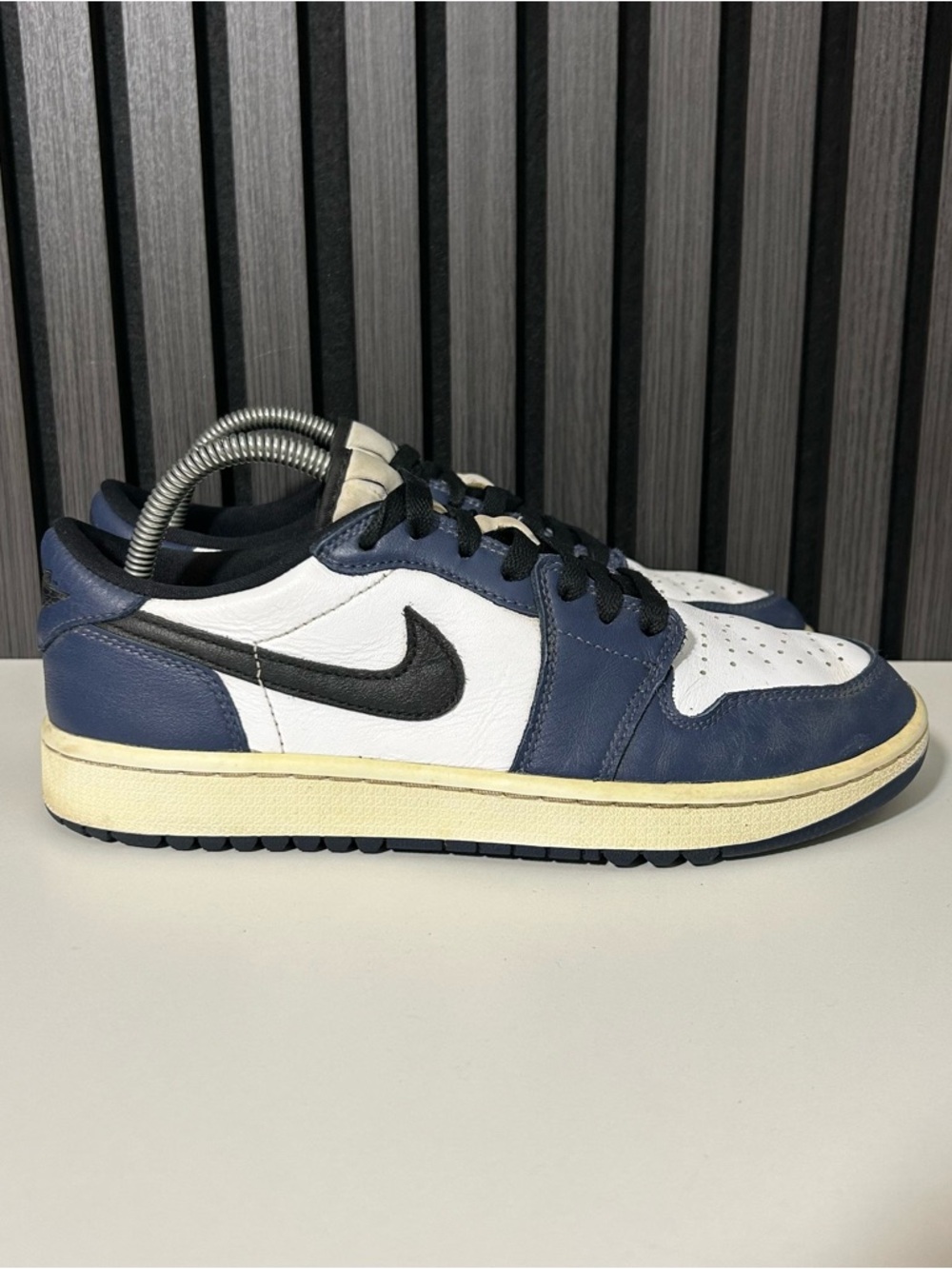 Jordan 1 low golf blue black white